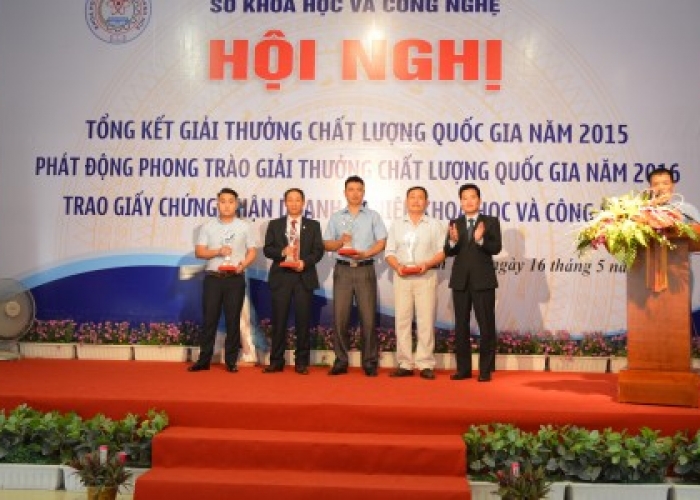 Hội nghị Tổng kết Giải thưởng Chất lượng quốc gia năm 2015 của tỉnh Thanh Hóa