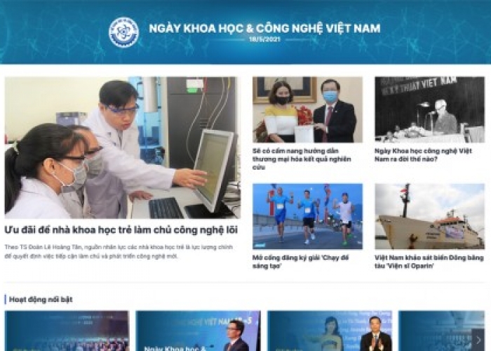 Ra mắt chuyên trang Ngày Khoa học Công nghệ Việt Nam